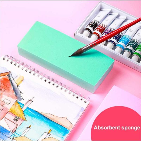 

1 pc watercolor brush absorbent sponge soft magic sponge for watercolor gouache acrylic painting cleaning tool