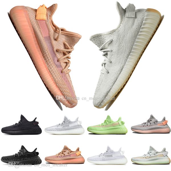 

Top Kanye West Clay V2 Static Reflective GID Glow In The Dark Mens Running Shoes Hyperspace True Form Zebra Women Sports Designer Sneakers