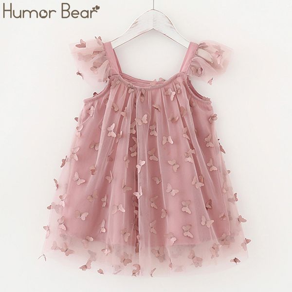 

humor bear summer new summer girls dress party kids butterfly princess dress toddler children princess costumes kids clothes, Red;yellow