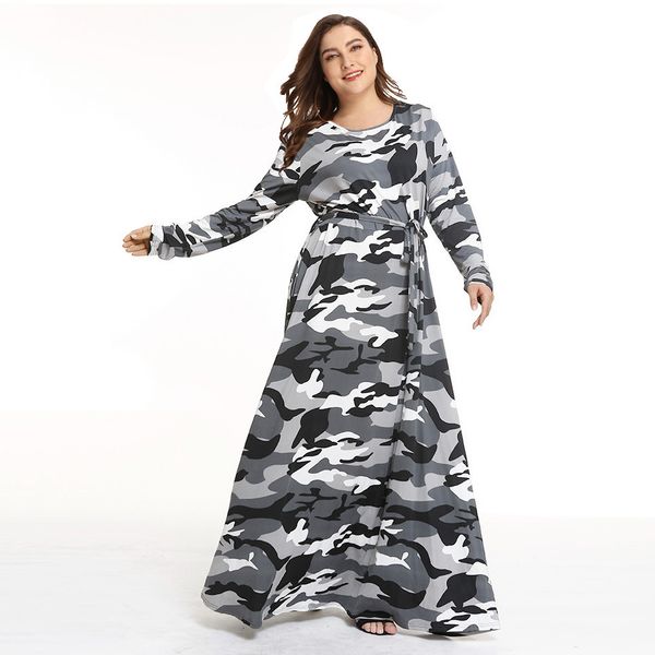 

женские дизайнерские платья с длинным рукавом платья больших размеров горячие роскошные женские осень-зима длинные юбки повседневные уличные, Black;gray