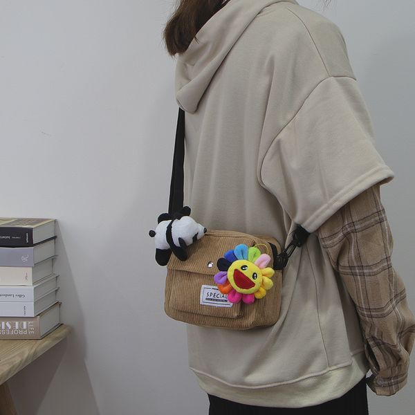 

corduroy net red small bag female bag 2020 new wave summer fashion korean wild ins shoulder messenger