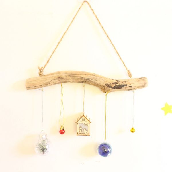 

natural driftwood branches wall hanging holderjewelry organizers with 5-hook bedroom door storage shelf wall decor crafts
