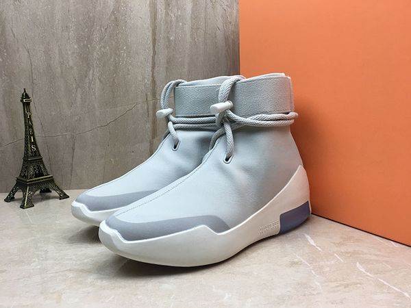 

Горячая распродажа Fear of God SA AT9915-002 мужчины женщины Light Bone cleaner дизайн Zoom высокая повседневная обувь размер 36-46