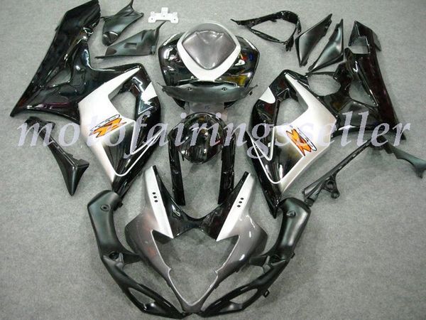 

new abs plastic fairings kit fit for suzuki gsxr1000 2005 2006 gsxr1000 05 06 injection mold black silver and yellow logo