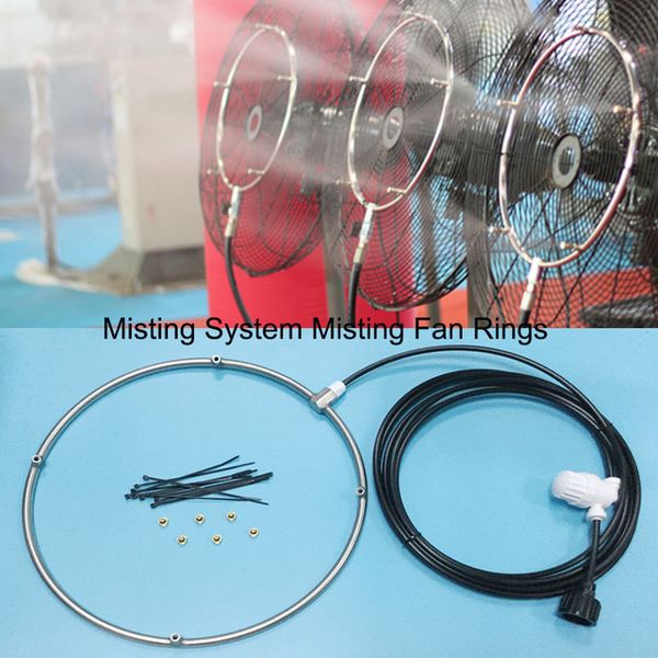 

s162 mist fan ring with 4pcs brass nozzle for outdoor cooling system