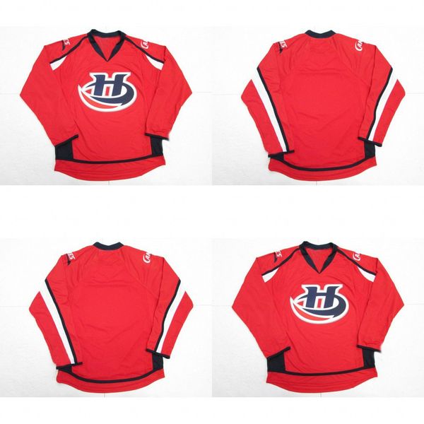 

Lethbridge Hurri Jersey Mens Womens YouJersey Mens Womens Youth 100% Embroidery cusotm any name any number Red Hockey Jersey Fast Shipping