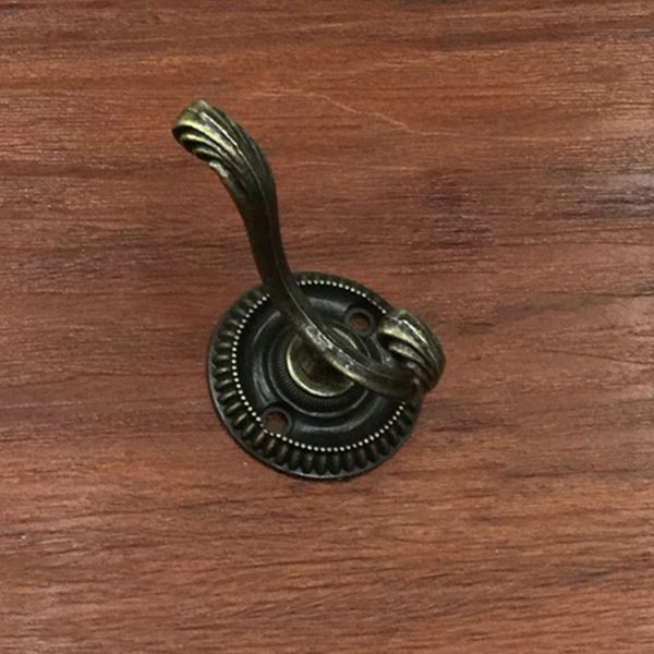 

античный цинковый сплав шляпа пальто полотенце халат дверь настенный шкаф двойной крюк вешалка продажа