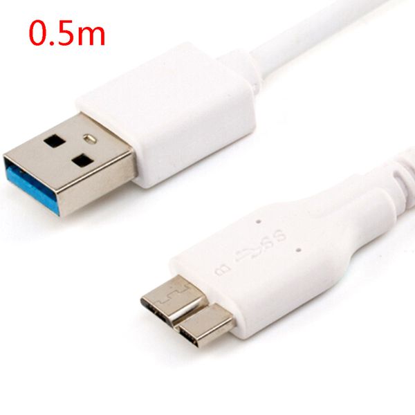 

1pc 50/100cm usb 3.0 cable plastic black mini usb male a to micro b data cables cord lead for external hard drive disk