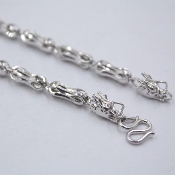 

18inch pure 925 sterling silver necklace 4mm tube link chain necklace s925