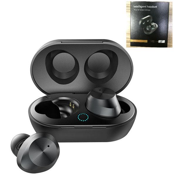 TWS-9 Drahtloser Bluetooth-Kopfhörer Ture Stereo Bluetooth 5.0 Kopfhörer Doppelohr-Headset Wasserdichte Touch-Control-Ohrhörer mit Ladehülle