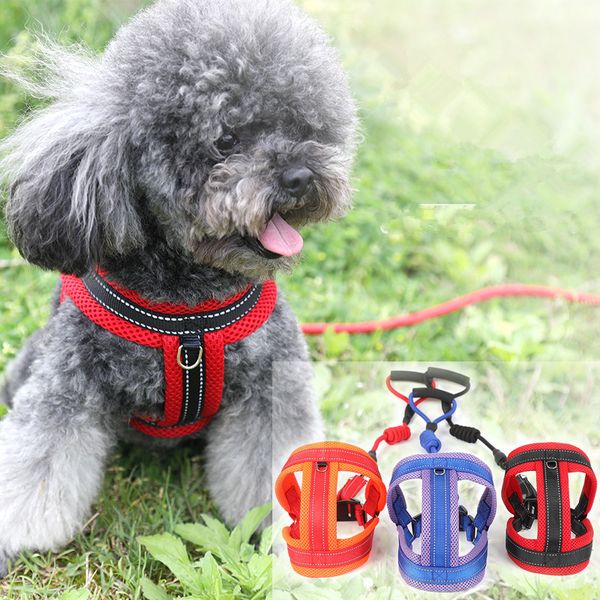 

2019 new nylon pet harnesses mesh ventilation adjustable buckle dog chest strap for dog and cat pet supplies ng