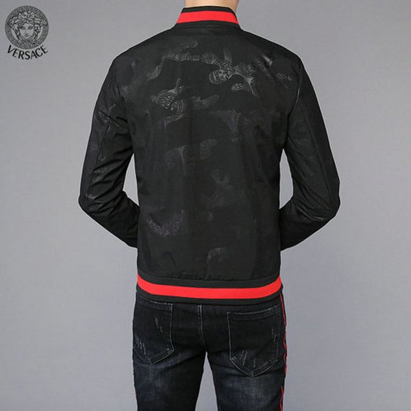 

medusa logo luxury jackets fashion italy brand mens designer jacket embroidery printing outdoor sports jacket hooded, Black;brown