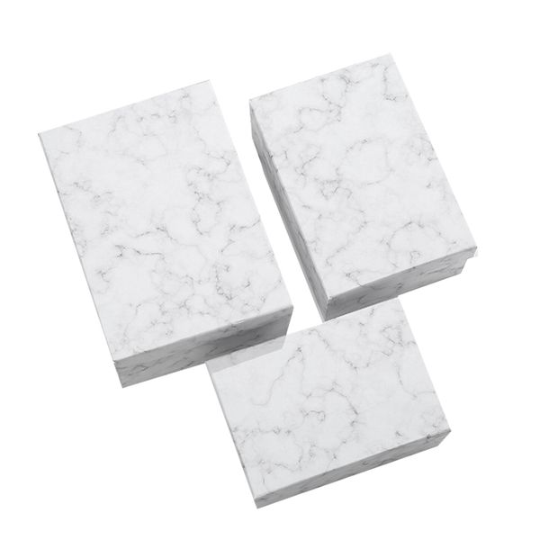 

3pcs marble gift box valentine's day gift boxes jewelry finding paper boxes