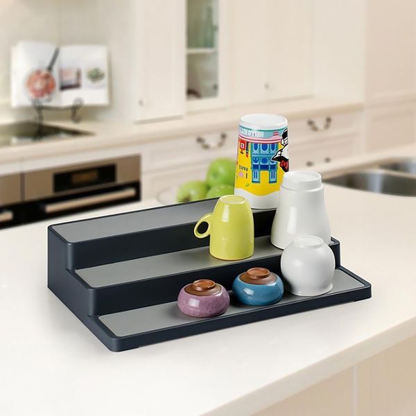 

3 яруса специй карри держатель стойки шкаф хранения кухонный инструмент