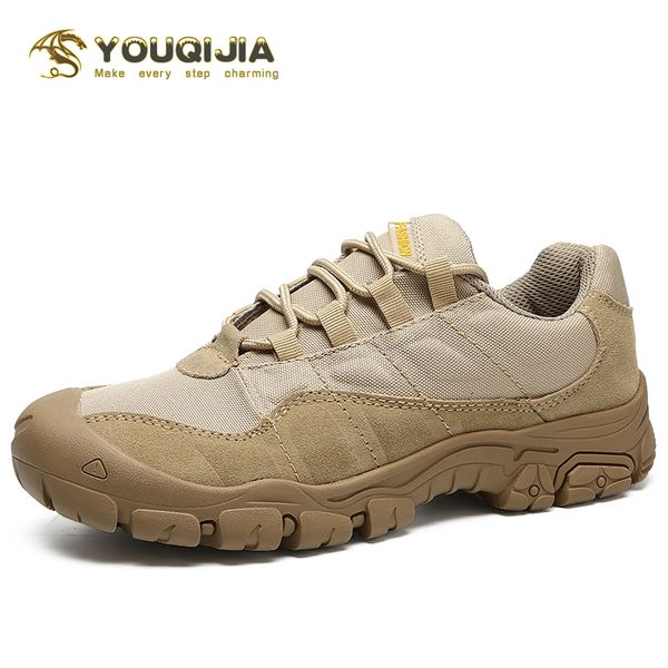 

outdoor leisure men's shoes hiking shoes tactics antiskid mountaineering winter thickened cotton youqijia, Black