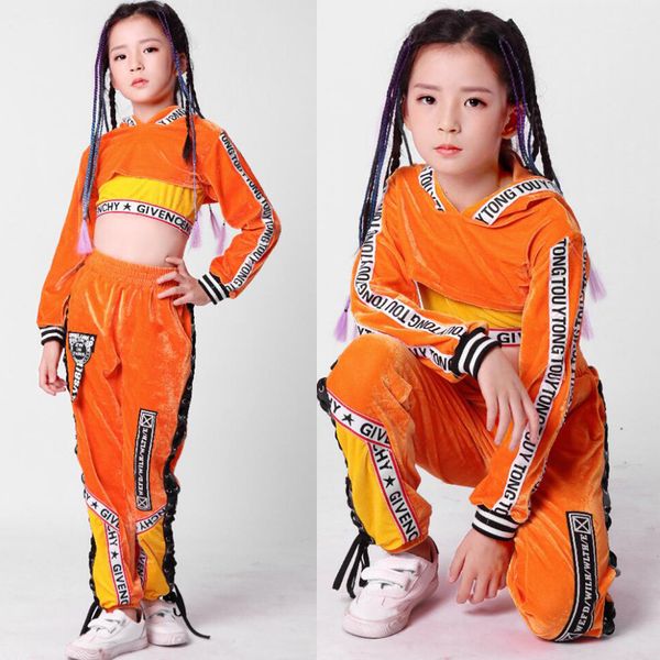 

kids sequin hip hop clothing clothes for girls jacket crop tank shirt shorts jazz dance costume ballroom dancing streetwear, Black;red