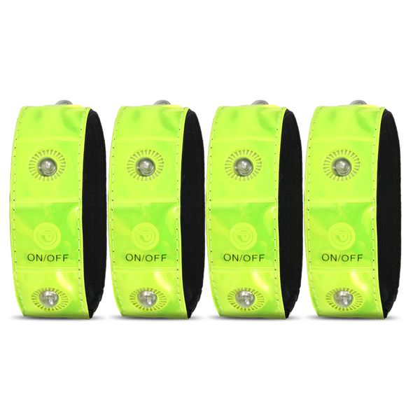 

outdoor sports led night safety hand strap reflective wrist band bracelet for cycling walking running night belt light