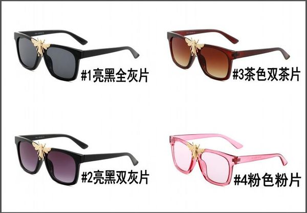 

2019new big bee fashion sunglasses trend glasses 100% uv protection luxury outdoor sport vintage women sun glass retro eyewear in, Black;brown