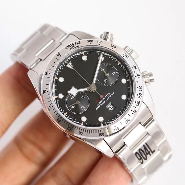 

tw external dimension 41mm waterproof 7750 automatic mechanical movement orologio di lusso montre de luxe reloj de lujo, Slivery;brown