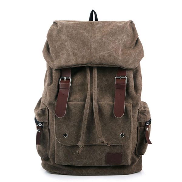 

fashion men's vintage canvas shoulder bag school bag travel