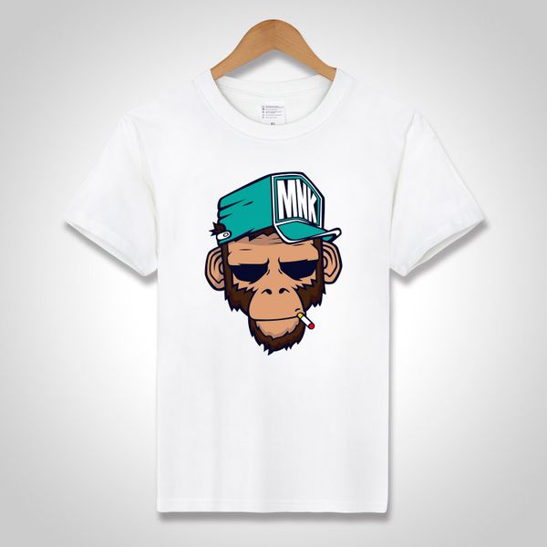 

дизайнерские мужские футболки охладиться tshirts хлопок плюс размер 5xl тройники обезьяна печати с коротким рукавом мужские футболки мужской, White;black