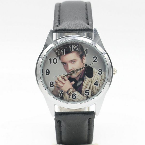 

new fashion elvis presley watches children kids boys gift watch casual quartz wristwatch relogio relojes, Blue