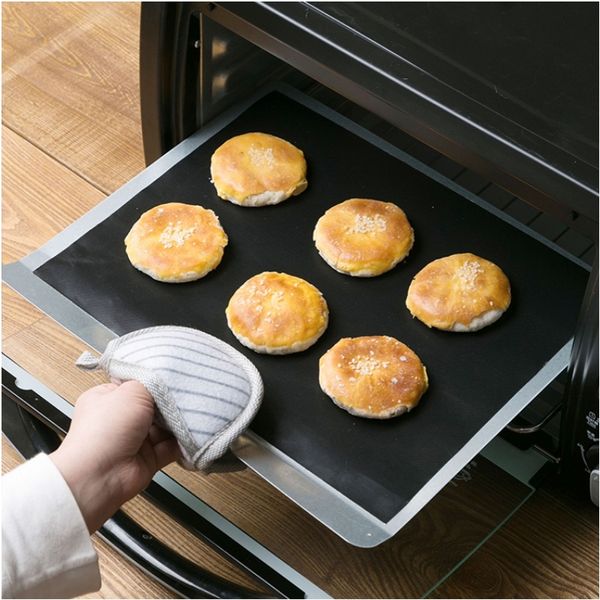 

non-stick bbq grill mat barbecue outdoor reusable baking pad teflon cooking plate microwave oven grill mat tools 28*19cm dropsh bbq tools