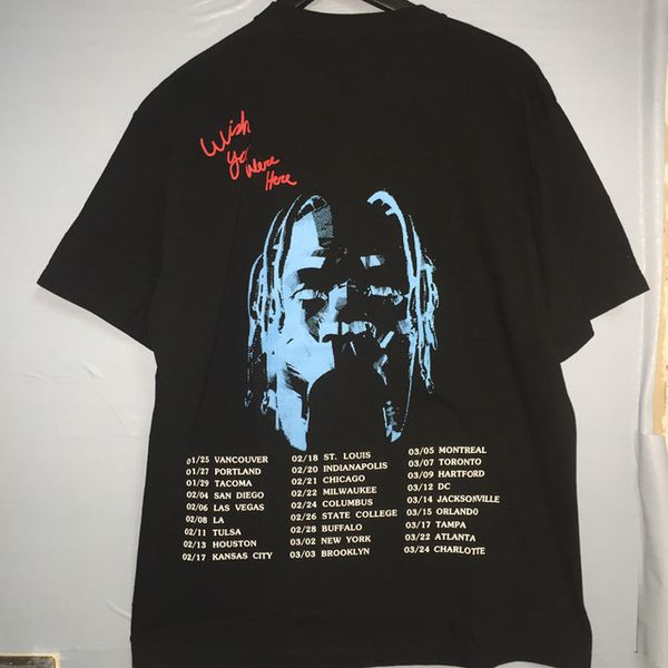 

mens designer t shirt travis scott men women hip hop street ts cotton kanye west travis scott t-shirt, White;black