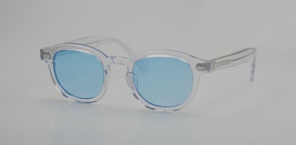 

blue m s johnny glasses sunglasses lens uv400 crystal-rim hd holiday transparent l beach depp sizes full-set case oem outlet rgsss, White;black