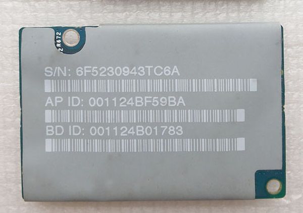 

airport extreme 802.11g wireless bluetooth 2.0 combo card a1126 661-3614 825-6580-a