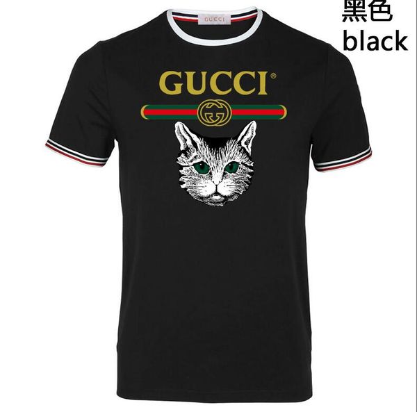 

2018wquality cotton short sleeve embarko logo black t-shirt tee, White;black