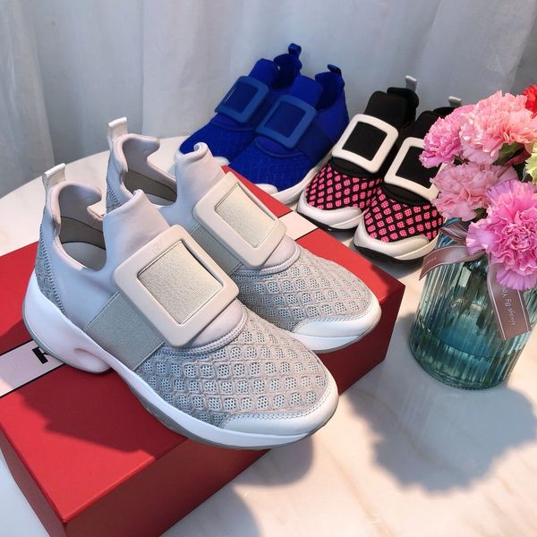 

platform rv square buckle multi-color rhinestone casual shoes increase one pedal grid sponge cake wild thick bottom sneakers6, Black