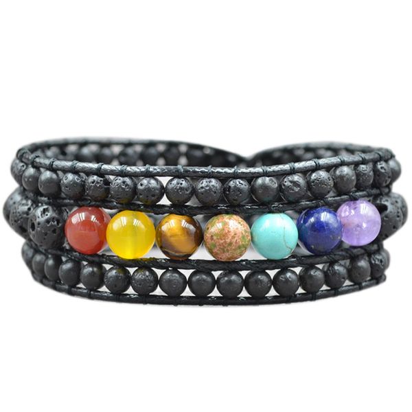 

multilayer woven leather bracelet braided yoga bracelet health, Golden;silver