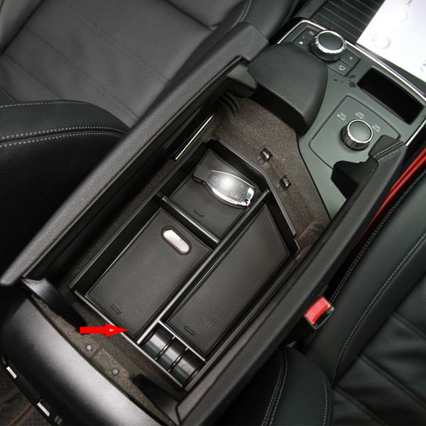 

car styling car central armrest storage box plastic for ml w166 gle coupe c292 gl x166 gls accessories two options