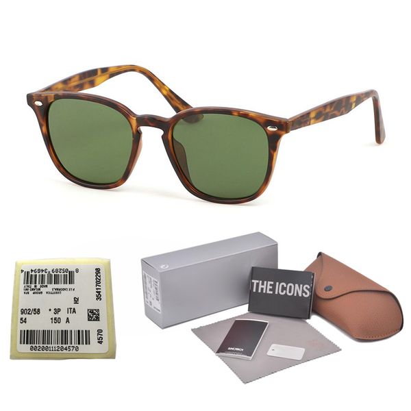 

New Arrived 2020 Sunglasses Men Women Plank Frame G15 glass Lens UV400 Outdoor Glasses Goggle Driving Eyewear with Retail box and label