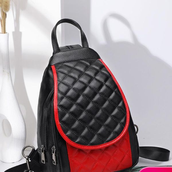 

special deisgned personalized small genuine leather backpack for women/ girls should bags