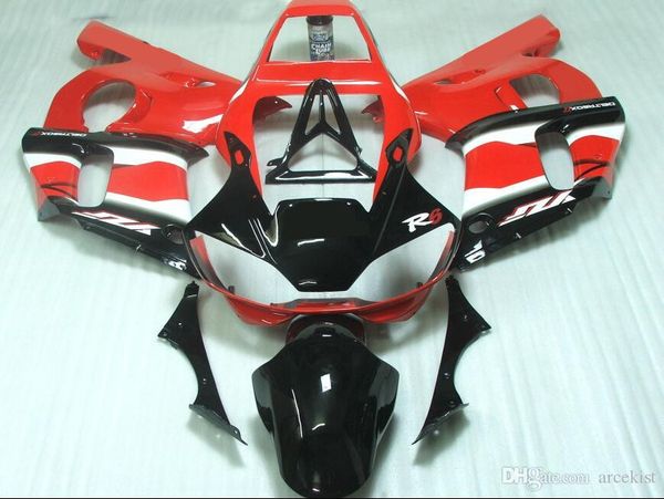 

новые комплекты abs fairing fit для yamaha yzf-r6 98-99-00-01-02 yzf600 1998 1999 2000 2001 2002 обтекатели установлен красный черный fr