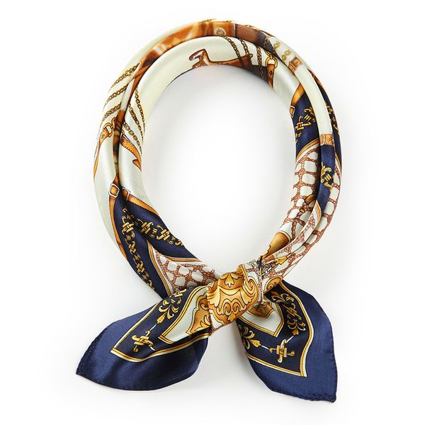 

spring and autumn designer womens scarves with printed luxury scarf with square pattern casual fashion brand cravat for women sizes 52*52cm, Black;purple