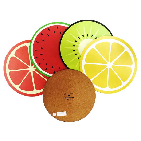 

custom cork absorbent coaster engraved hollow non-slip heat-insulated placemat customized any shape digital printing mats&pads rj-554