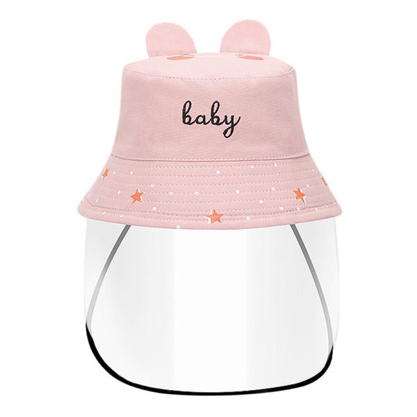 

anti-spitting protective hat dustproof cover kids boys girls fisherman cap hat#s, Blue;gray