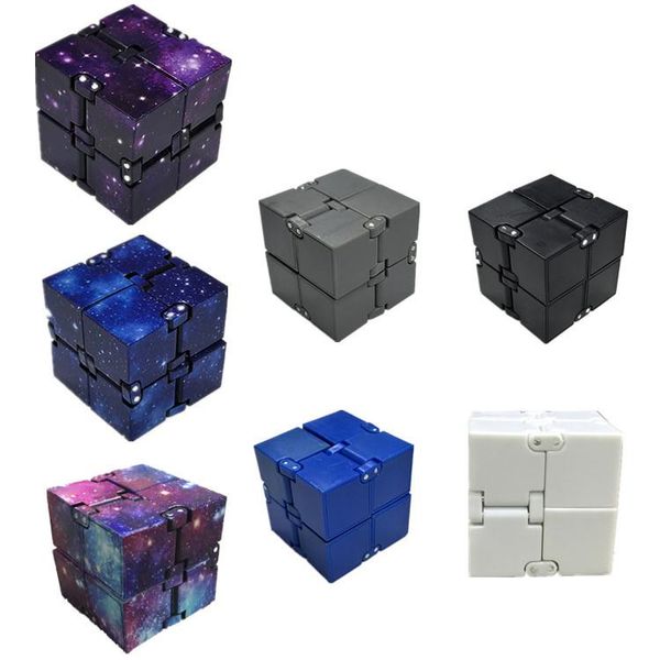 

7 colors infinity cube mini cube toys kids magic cube blocks adults finger anxiety toy stress relief decompression toys cca11481 120pcs