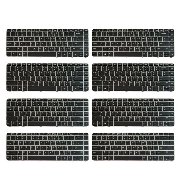 

8 pcs keyboard us for elitebook 840 g3 836308-001