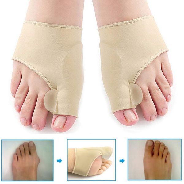 Soft Bunion Protector Toe Straightener Tratamento de Pé Silicone dedos do Silicone Corretor do Separador Thumb Os pés Ajustador de cuidados HALLUX VALGUS Navio grátis