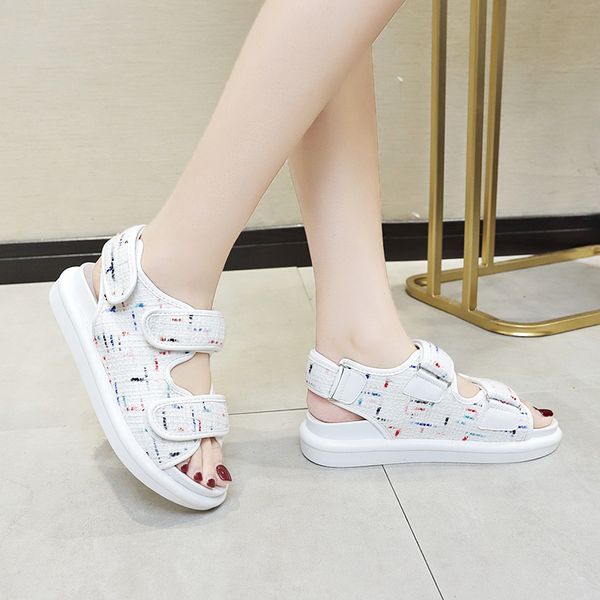 

summer casual open-toed sports outdoor platform sandals 9 s ladies tenis shoes krasovki wholesale bulk accessories supplies, Black