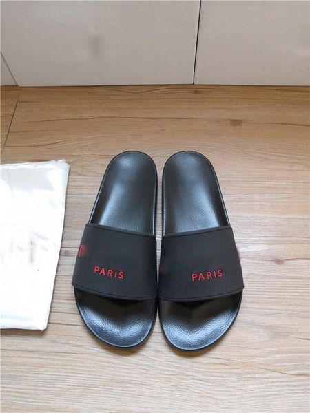 

white black paris luxury designer mens womens summer sandals beach slide slippers ladies flip flops loafers print leather shoes pantoufles