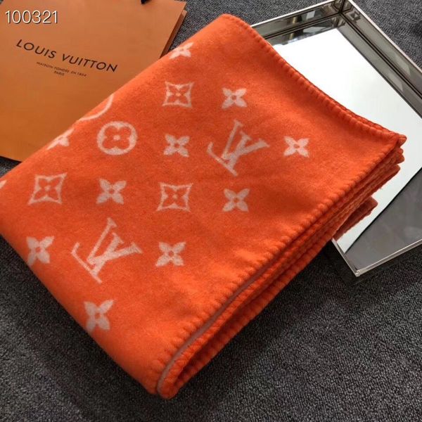 

Роскошные вывески классические L рисунок кашемировое шерстяное одеяло шаль 140 * 180см Коричневый и оранжевый 2 варианта цвета 2020 новый прибыть семейный подарок
