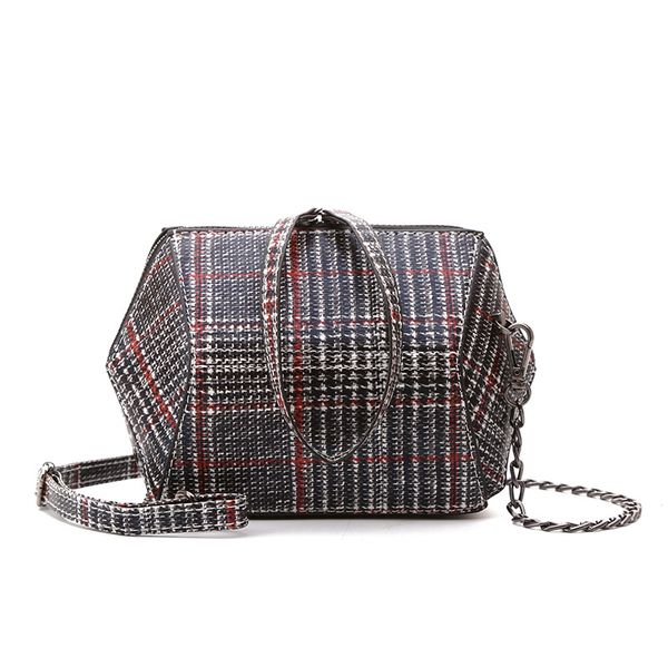 

корейский стиль женщин сумка плед shell сумка mini креста тела мобильный телефон