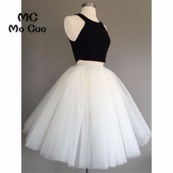

ball gown 2018 short homecoming dress white&black cocktail party dress sleeveless halter party short homecoming