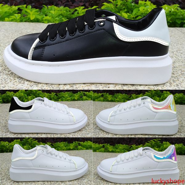 

2020 mens womens white black reflective 3m fashion ball dress casual shoes leather golden shoe tail platform luxury shoes designer sneakers