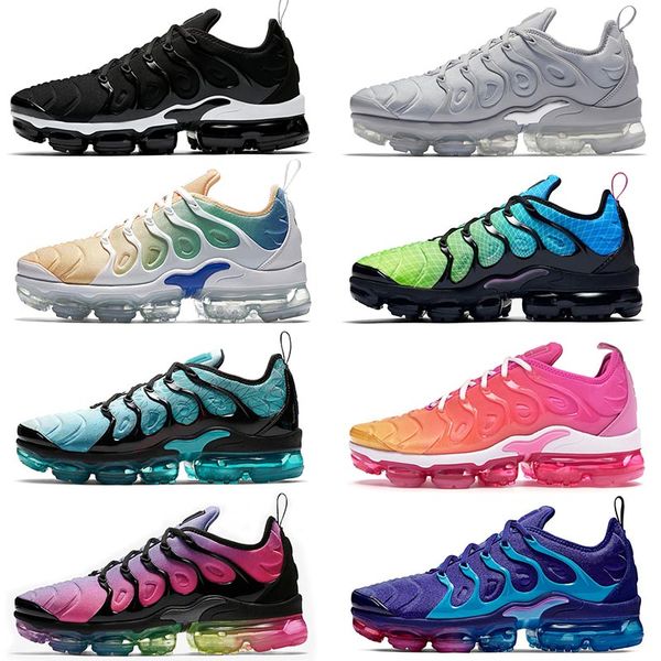 

brand cushions vamaxpor plus tn mens sneakers black all white cool grey spirit teal hyper violet hornets men trainers size 36-45, White;red